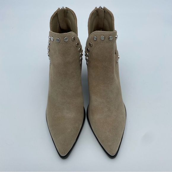 MARC FISHER Dayne Studded Booties Dark Natural Suede Size 8.5 M - Picture 11 of 17